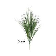 Yapay Çiçek Yeşil Grass Saz 80cm Bitki Yapay Çiçek Dekor Çiçeği Uzun Ot