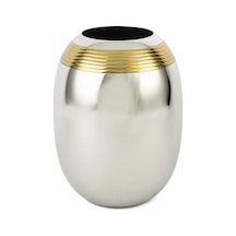 Mikasa Moor Bugle Silver Gold Metal Vazo 17x23 Cm Gümüş