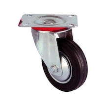 Servis Tekeri - Tablalı Siyah Döner - Çap 150 Mm Çok Renkli