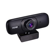 Yuntech01 Aibecy C60 1080p Otomatik Odaklı Usb Web Kamerası - Mikrofonlu, Sürücü Olmadan, Hızlı Kurulum, Siyah - Canlı Yayın, Ders, Konferans İçin