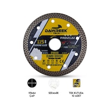 Dawreek Dt002cd 115mm Premium Sürekli Çember Elmas Testere Seramik