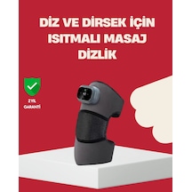 3 Seviyeli Titreşimli Isıtmalı Diz Bakım Masaj Cihazı Gri