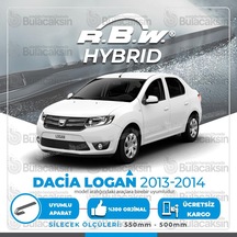 Rbw Hybrid Dacia Logan 2013 - 2014 Ön Silecek Takımı - Hibrit