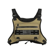 Nefes Alabilir Erkek Koşu Göğüs Çantası - Çok Cepli Ve Hafif Spor Ekipmanı Kahverengi Kahverengi