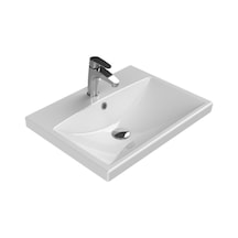 Turkuaz Seramik Cerastyle Elite 60 x 45 CM Etajer Uyumlu Damlalıklı Lavabo