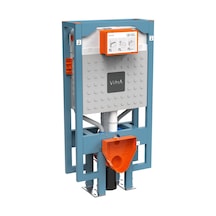 VitrA V8 Gömme Rezervuar Asma Klozetler için 44626 L 768-5850-01 Çok Renkli