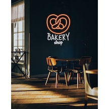 Bakery Shop Yazılı Ve Şekilli Neon Tabela Çok Renkli