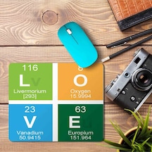 Love Periyodik Cetvel Baskılı Mouse Pad Mousepad.jpg