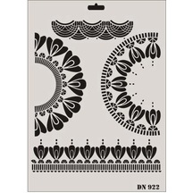 Mey İthalat Rich Dantel Seri Dn-922 Stencil 35x25 Cm