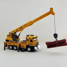 Sesli Ve Işıklı Oyuncak İş Makinesi - Vinç Ve Kepçe 30 Cm