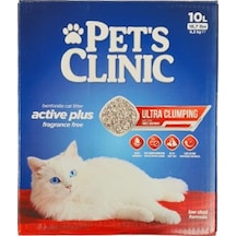 Pets Clinic Aktif Karbonlu Tozsuz Kutulu Bentonit Kedi Kumu 10 Lt 293-40000.01