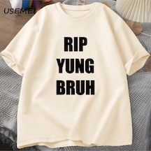 Flood Of Style Rıp Yung Bruh T Shirt Lil Tracy Meme Peep T-shirt Komik Yaz Pamuk Tshirt Tees Boy T-shirt Yun Haki