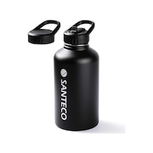 Tantitoni Siyah Çift Katmanlı Pasl. Çelik Termos Su Şişesi 1.9l