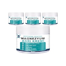 Saf Magnezyum Klorürlü Masaj Losyonu 4 Adet Zechstein Deniz Kaynaklı, Aloe Vera Ve E Vitaminli Komplex Relax Krem