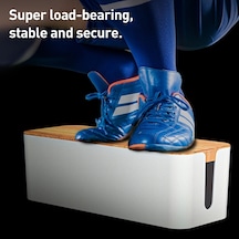 Sones Kablo Düzenleyici Saklama Kutusu Priz Bağlantı Kutusu, Boyut: Orta Bambu Beyazı