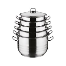 Arian Gastro Jumbo 10 Pcs Tencere Seti 24/26/28/30/32 Metal Kapak