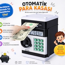 Çocuklar İçin Dijital Şifreli Para Kasası Otomatik Kağıt Para Girişli Eğlenceli Kumbara