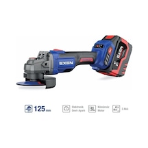 Exen EN 456 ATS 21V 6 AH 125 MM Kömürsüz Şarjlı Avuç Taşlama