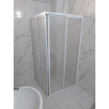 Nokta Duşakabin Teknesiz Kare Plastik Duşakabin Şeffaf