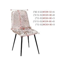 Willowhaven Gri Kadife Sandalye Örtüsü, Bar Sandalyesi Slipcover, Kısa Sandalye Kapak, Oturma Odası Koltuk Örtüsü Gri