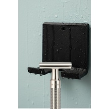 Yapışkanlı Traş Bıçak Bıçağı Jilet Kablo Cep Telefonu Tutucu Traş Bıçaklık Jiletlik Banyo Organizer Siyah