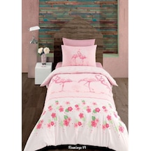 Flamingo Tek Kişilik Kapitoneli Nevresim Takımı 4 Mevsim Set