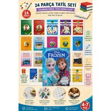 Tatil Seti 24'lü Etkinlik Kavram Boyama Dikkat Matematik 4-7 Yaş Frozen Hediyeli