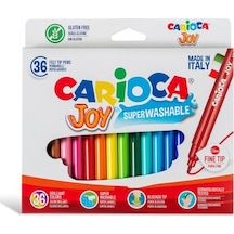 Carioca 40616 Joy Süper Yıkanabilir Keçeli Boya Kalemi 36'Lı
