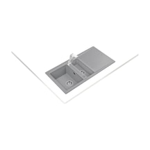 Teka Stone 60 B-Tg Metallıc Gri Tezgah Üstü Granit Eviye - 115360000