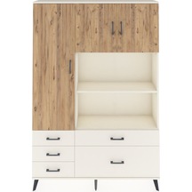 Arges Dolap 7 Raflı 5 Çekmeceli 3 Kapaklı 132x30x195 Aytaşı-ç... Aytaşı