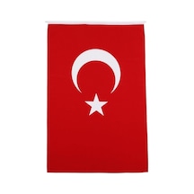 Türk Bayrağı Alpaka Kumaş 100x150cm. Kırmızı / 100 X 150 Cm Diğer