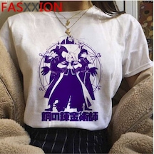 Noıssey Kırmızı Etiket Yeni Fullmetal Simyacı T Shirt Model74 17556 Beyaz