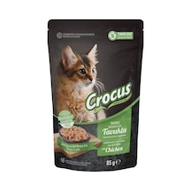 Crocus Pouch Tahılsız Tavuklu Yavru Kedi Maması 85 G