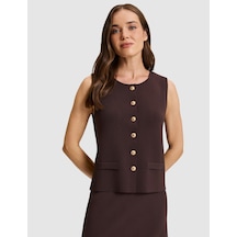 Pierre Cardin Kahverengi Slim Fit Kazak 50333384-vr029