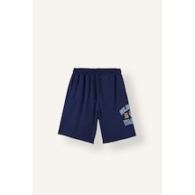 Defacto Nba Golden State Warrıors Baggy Fıt Şort H8281ax26aunv176 Lacivert-nv176