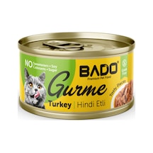 Bado Gurme Yaş Yetişkin Kedi Maması Hindi Etli 85 Gr