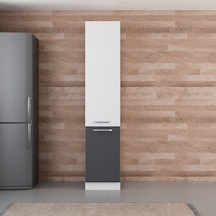 Minar 45 Cm Mutfak Boy Dolabı - Beyaz/antrasit D45-a1