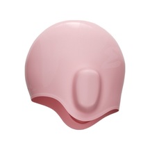 Wave Su Geçirmez Düz Renk Kulak Koruyucu Silikon Yüzme Bonesi, Renk: Çocuk Pembesi Pembe