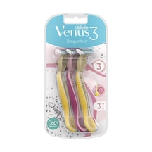 Gillette Venus 3 Tek Kullanımlık Tıraş Makinesi, Kadın, 3 Ejderha Meyvesi Kokulu Tıraş Makinesi Sku: Smg8690010493804