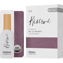 D'addario Odct1035 Organic Reserve Classic Bb Klarnet Kamışı No: 3.5 Profesyonel - 10'lu Paket Organik Tarım Ürünü, Çevre Dostu Ve Zengin Ton Karakteri