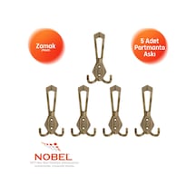 Has Portmanto Askısı, Metal Vestiyer Askısı, Anti K Sari, Duvar Ve Dolap Askılığı 5'li Set Vidalı