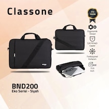 Classone Bnd200 Eko Serısı Notebook Cantası Sıyah 15.6 Çok Renkli