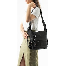 Baginn İster Sırt İster Omuz İster Çapraz Askılı Fonksiyonel Kullanım Kadın Çantası 28 28 Cm 571 Collection Siyah