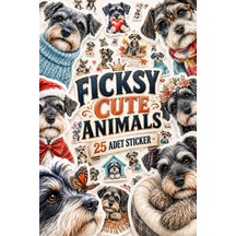 Minyatür Schnauzer Köpek Sticker Seti - 25 Adet Miniature Dog Etiket Çıkartma Diğer