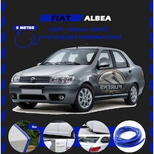 Fiat Albea Oto Araç Kapı Koruma Fitili 5metre Parlak Mavi Renk