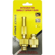 Sarı - Alüminyum Hortum Fiskiye Aparatı Çift Fonksiyonlu 5224 Diğer