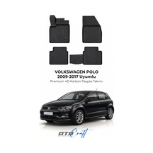 Otocraft Volkswagen Polo 2009-2017 Araca Özel 4d Karbon Oto Paspas Havuzlu Tam Set