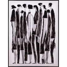 Mudo Home Homo Sapıens Çerçeveli Yağlı Boya Tablo 90x120cm