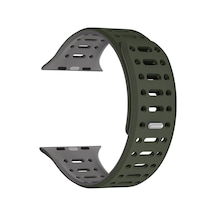 Apple Uyumlu  Watch 10 Serisi 46mm Kordon Renkli 3delikli Esnek Silikon Strap 124