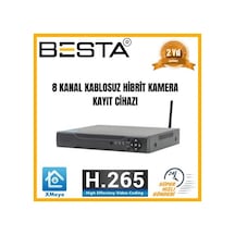 8 Kanal 5 Mp Kablosuz Wifi Hibrit Dvr Kayıt Cihazı Kd-7008w